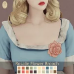 Rosalie Flower Brooch