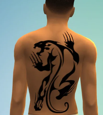 Panther's Fury Tattoo Male Base Game