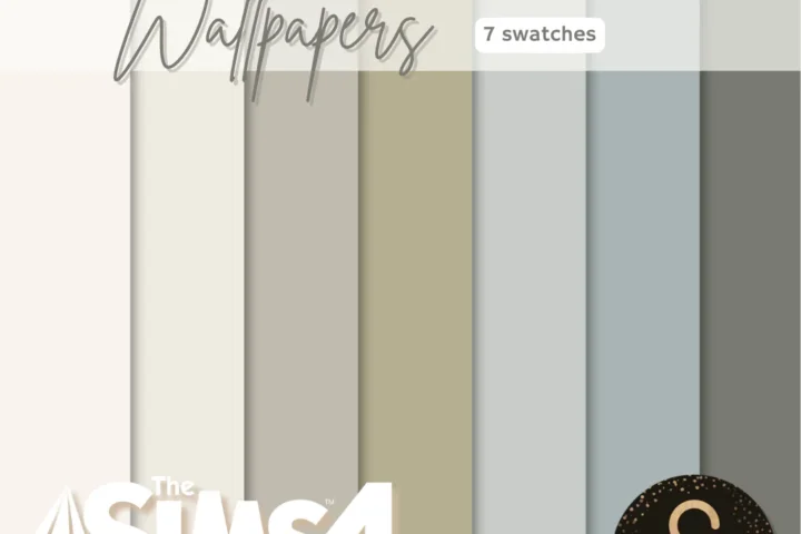 Sims4Luxury - Nursery - Meadow Calm - Wallpapers