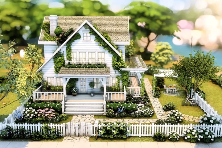 Rheisa House - Blooming White House