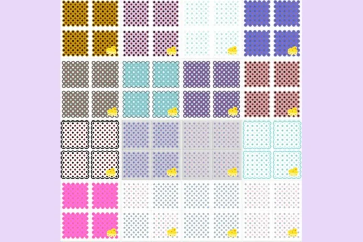 Sugar coated squares floor tile