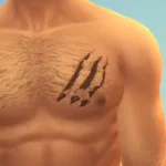 Hunter's Scar Male Tattoo Base Game