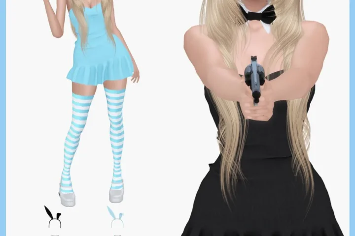 [charon&roqiqi]N26_Bunny ear hair clip