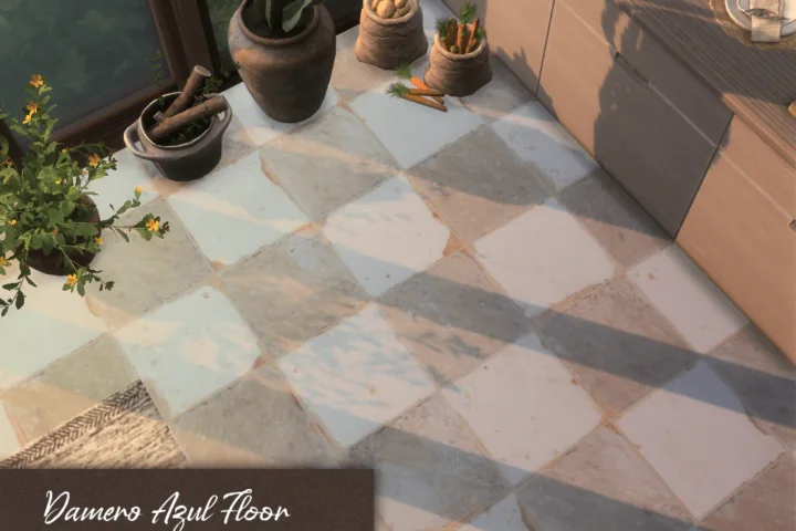Damero Azul Floor