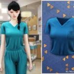 Medical scrub top
