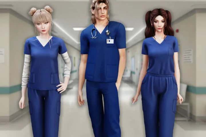 Medical scrub pants