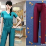 Medical scrub pants
