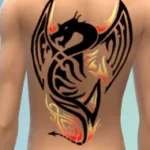 Dragon's Legacy Full Male Back Tattoo Base Game