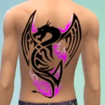 Dragon's Legacy Full Male Back Tattoo Base Game