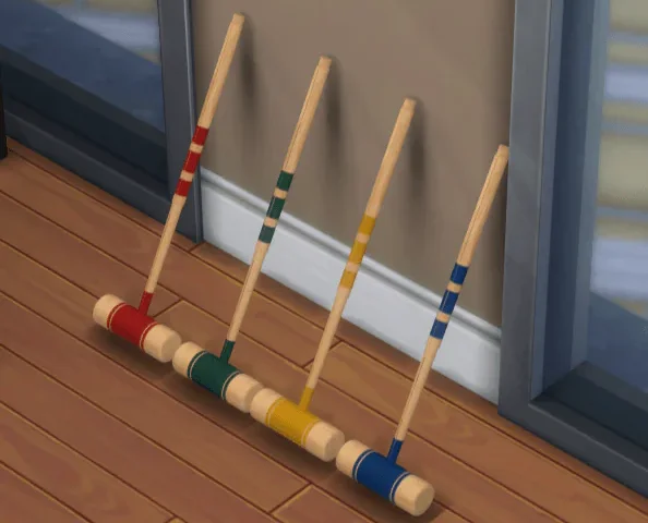 Heathers croquet mallets