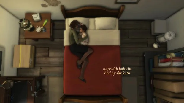 nap with baby in bed