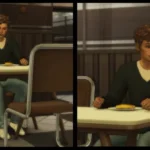 eating at the table animation override