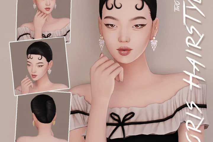 Женская прическа - DORIS HAIRSTYLE - 2 versions