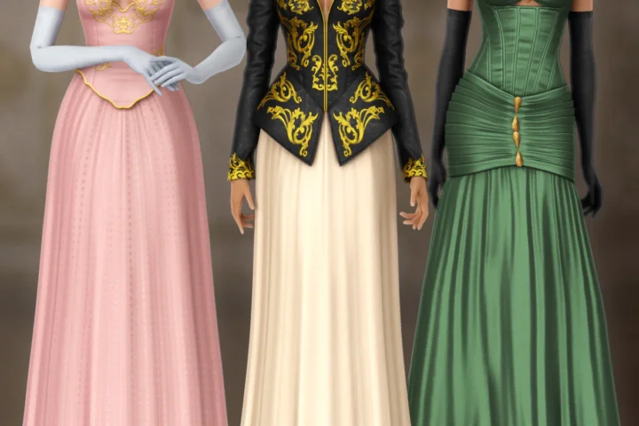 Коллекция королевских платьев "Heirloom cc collection"