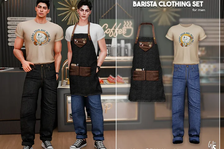 Комплект одежды бариста "Barista Clothing Set for men"