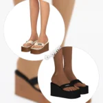 Вьетнамки для симочек "Coperni Platform Wedges"