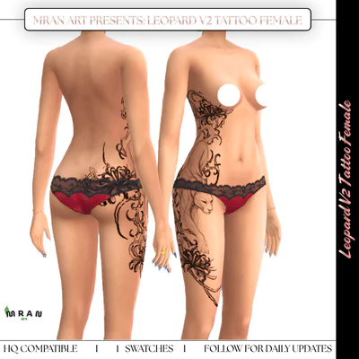 Leopard V2 Tattoo Female