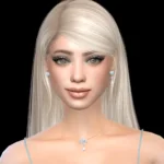Aquamarine Heart Earrings
