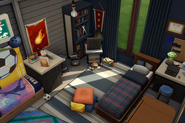 Converted Garage Teen Bedroom