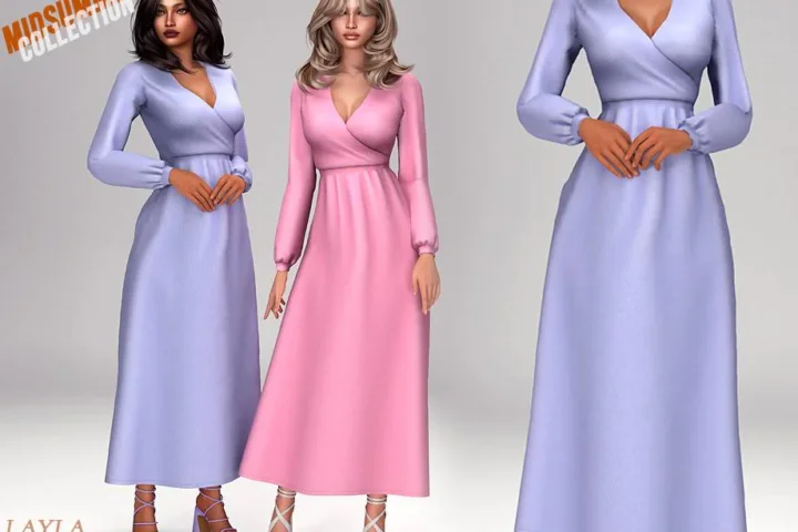 Layla - Sunset Wrap Gown (midsummer collection)