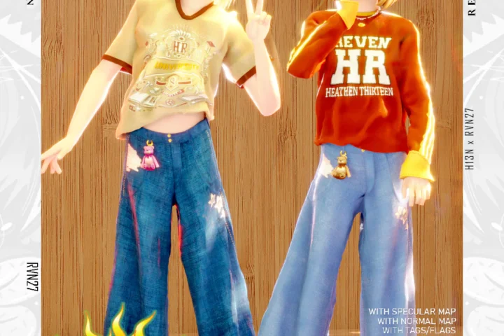 Child's Loose Wide Leg Charm Pants