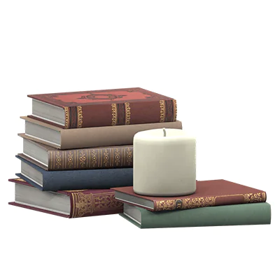 KHD Magnolia Vintage Books with Candle