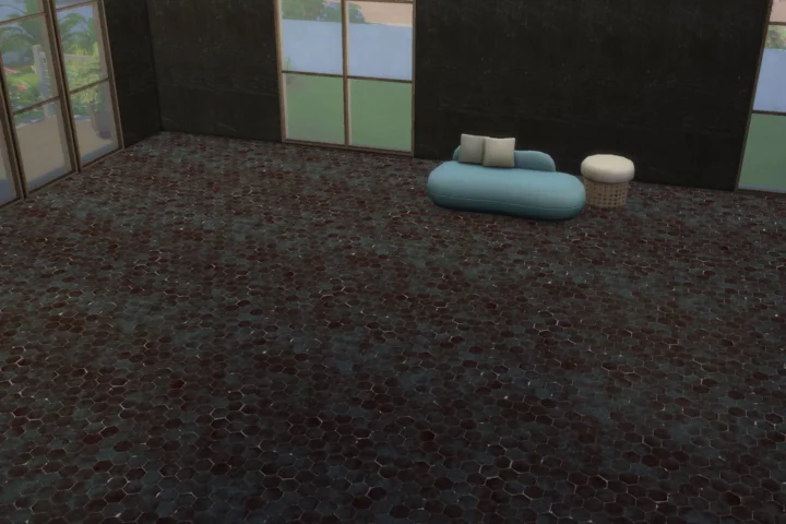Hex Stone Tile Floor