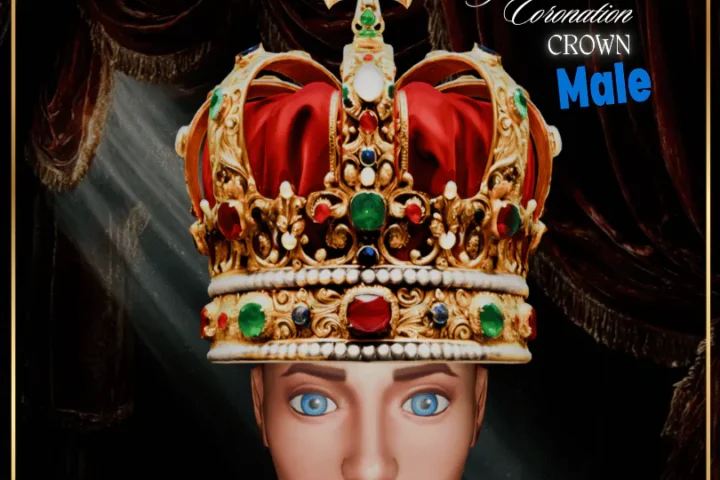 African Christian Coronation Crown-Male