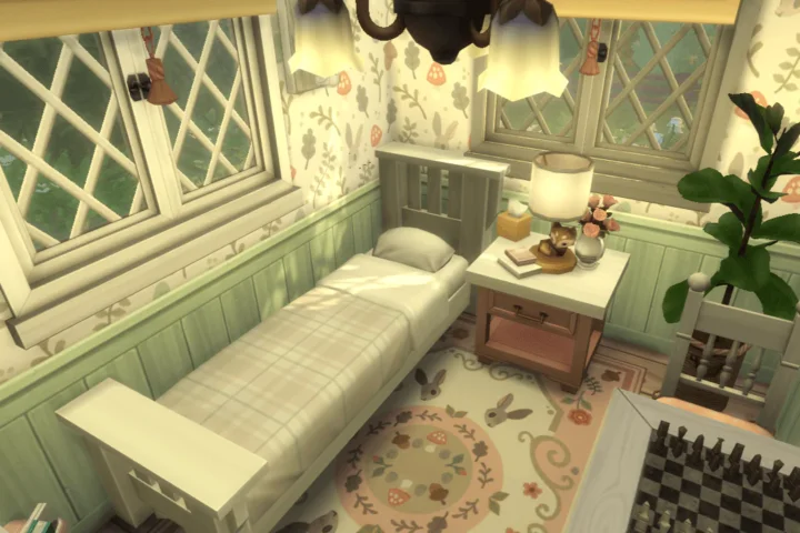 Little Pink Cottage Themed Bedroom