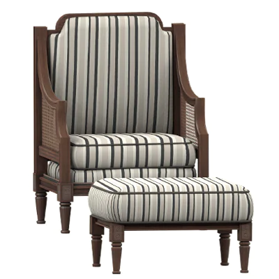 KHD Magnolia Armchair & Ottoman