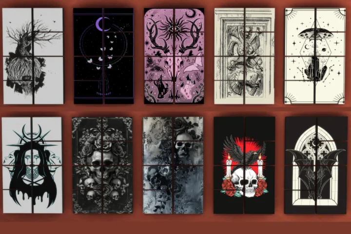 FatalRoseCreations Gothic Canvas Wall pictures