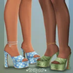 Шлепки для симочек "Hush High Heels & Anklet"