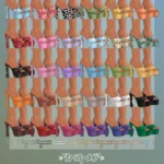 Шлепки для симочек "Hush High Heels & Anklet"