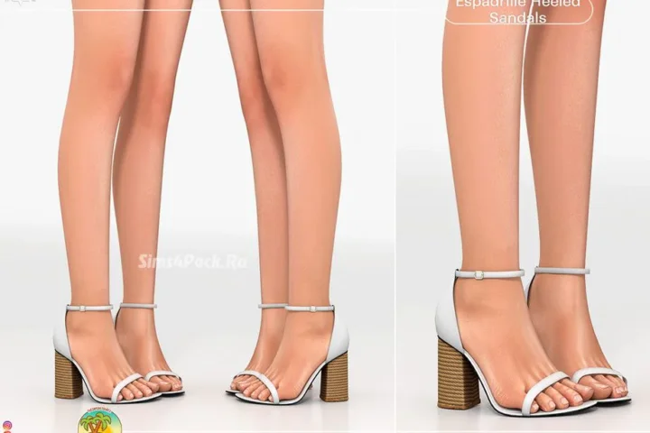 Босоножки для симочек "Espadrille Heeled Sandals s620"