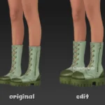 Ботинки "Life and Death Zipper Boots Mesh Edit"