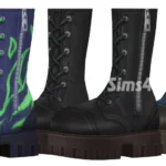 Ботинки "Life and Death Zipper Boots Mesh Edit"