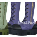 Ботинки "Life and Death Zipper Boots Mesh Edit"