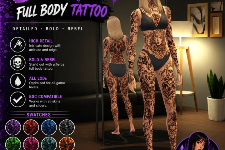 Bad Girls Full Body Tattoo - By SoulMica