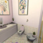 Confetti x bubblegum bathroom purple