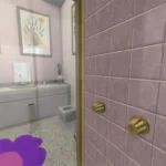 Confetti x bubblegum bathroom purple