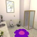 Confetti x bubblegum bathroom purple