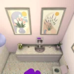 Confetti x bubblegum bathroom purple