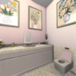 Confetti x bubblegum bathroom purple