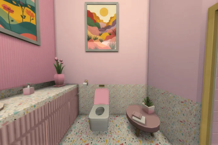 Confetti x bubblegum bathroom pink