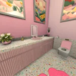 Confetti x bubblegum bathroom pink