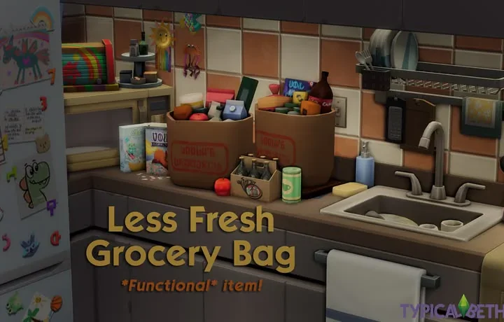 Less Fresh Grocery Bag by TypicalBeth Sims