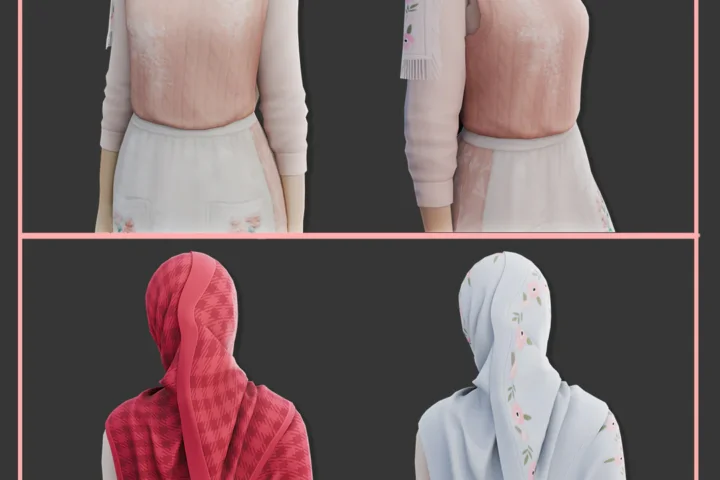 (The Sims 4) Headscarf Si - Valley Tulya