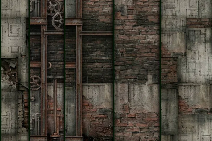 s the wall damaged?
