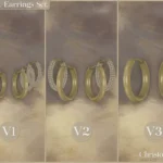 Paradox Earrings Set - Triple Stacked Hoop Earrings