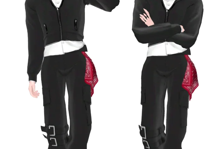 [finistudio]Hooded short jacket set